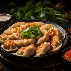 Chicken tikka momos